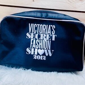 Vintage 2012 Victoria's Secret Black Cosmetic Bag